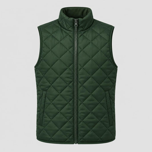 Chaleco Acolchado Verde Oscuro