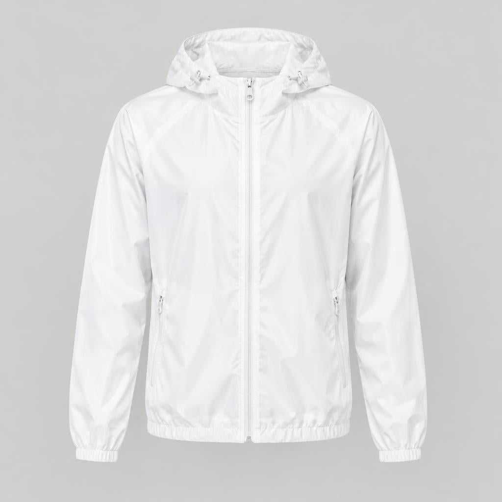 Rompeviento Blanco con Capucha